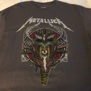 Metallica 2019 Grey Viking Skull T-shirt